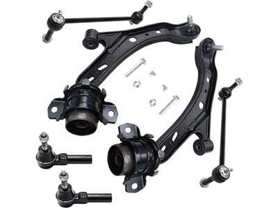 Front Lower Control Arms with Sway Bar Links and Tie Rods (05-09 Mustang GT, V6)