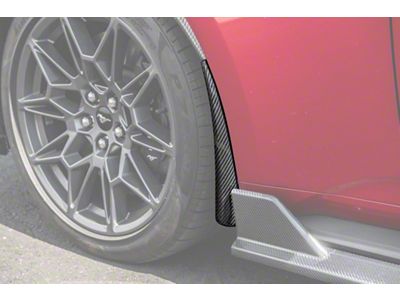 Front Mud Guards; Carbon Fiber (24-25 Mustang)