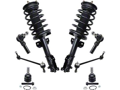 Front Strut and Spring Assemblies with Ball Joints, Sway Bar Links and Outer Tie Rods (05-08/02/09 Mustang GT, V6)