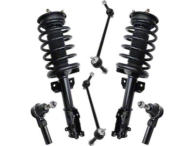 Front Strut and Spring Assemblies with Outer Tie Rods and Sway Bar Links (05-10 Mustang GT, V6)