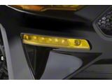 Front Turn Signal Covers; Transparent Yellow (05-09 Mustang)