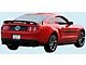 GT/CS Mid-Body and Decklid Blackout Stripe Kit; Matte Black (10-12 Mustang)