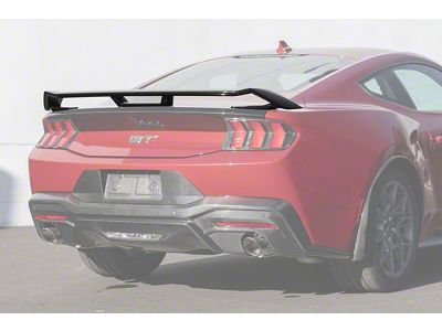 GT Style Rear Spoiler; Glossy Black (24-25 Mustang Fastback)