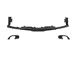 GT350 Style Rear Diffuser; Matte Black (18-23 Mustang GT, EcoBoost)