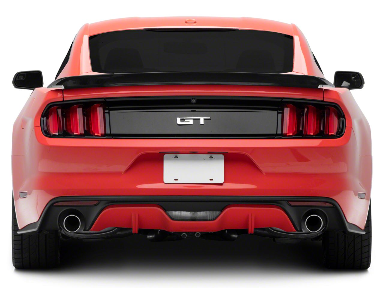 Mustang GT350 Track Pack Style Rear Spoiler; Gloss Black (15-23 Mustang ...