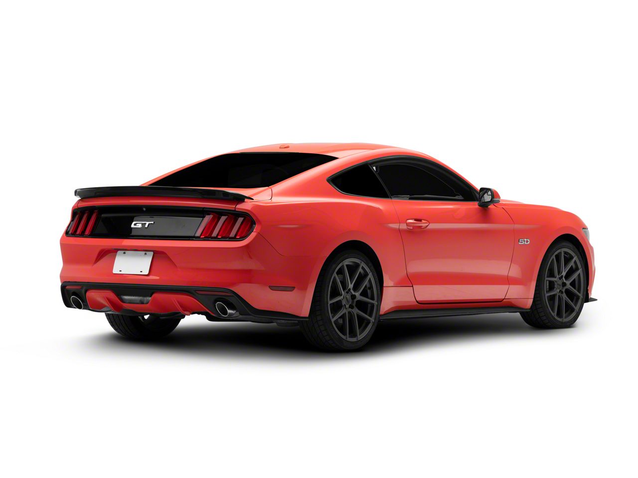 Mustang GT350 Track Pack Style Rear Spoiler; Gloss Black (15-23 Mustang ...