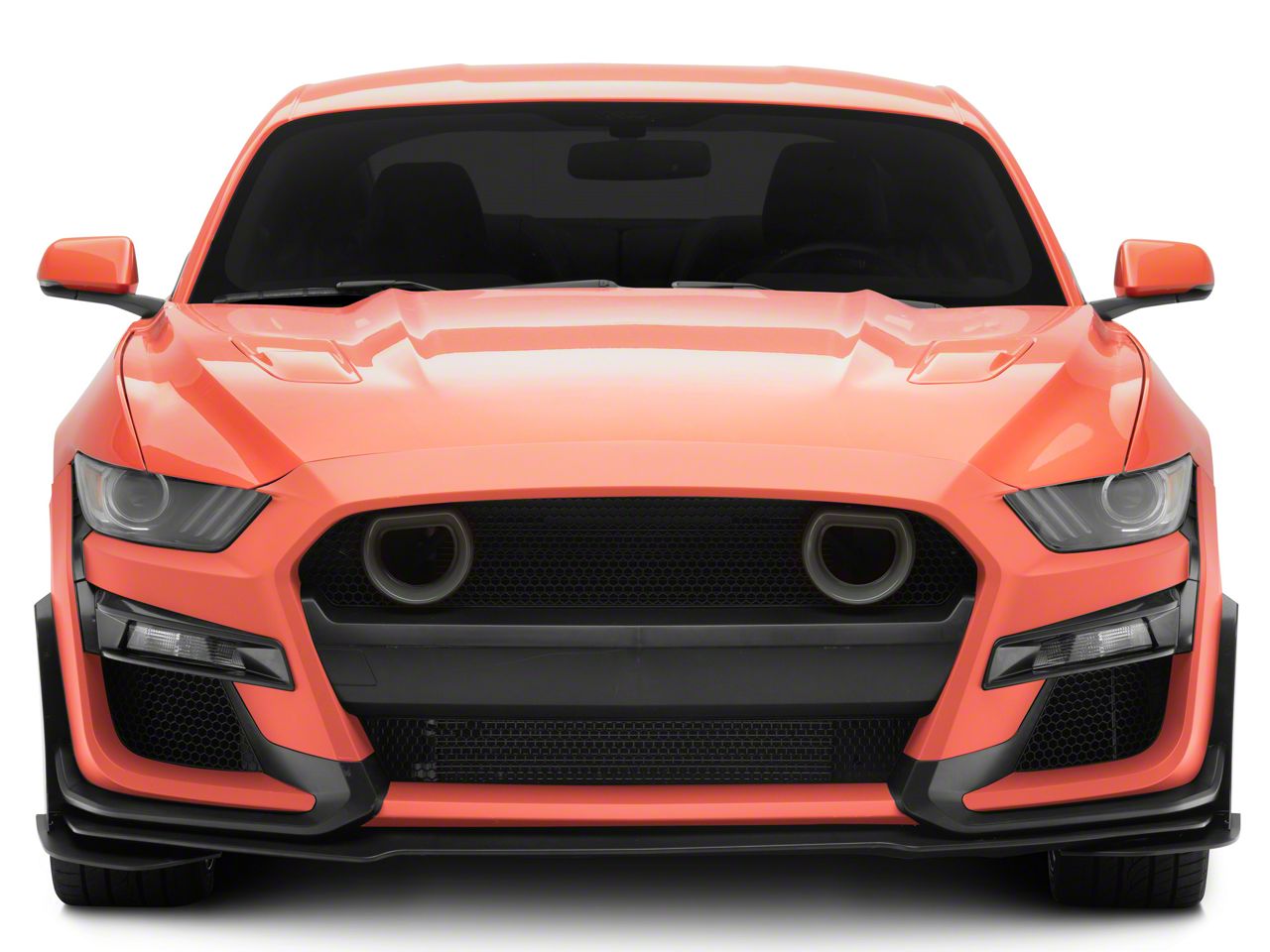 Mustang GT500 Style Conversion Front Bumper with LED Grille Kit ...