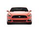 GT500 Style Front Bumper Splitter; Satin Black Vinyl (15-17 Mustang GT, EcoBoost, V6)