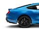 GT500 Style Rear Bumper Quad Tip Diffuser; Matte Black (18-23 Mustang GT, EcoBoost)