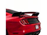 GT500 Track Pack Style Rear Spoiler; Gloss Carbon Fiber (15-23 Mustang Fastback)