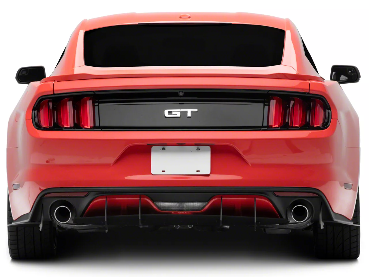 Mustang HDPE Rear Diffuser; Matte Black (15-17 Mustang GT, EcoBoost, V6 ...