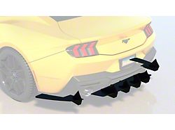 HDPE Rear Diffuser V1; Matte Black (24-25 Mustang GT & EcoBoost w/o Active Exhaust)