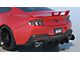 HDPE Rear Diffuser V1; Matte Black (2024 Mustang GT & EcoBoost w/ Active Exhaust)