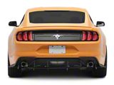 HDPE Rear Diffuser V3; Matte Black (18-23 Mustang EcoBoost w/o Active Exhaust)