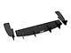 HDPE Rear Diffuser V3; Matte Black (18-23 Mustang EcoBoost w/o Active Exhaust)