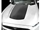 Hood Accent Stripe Decal; Matte Black (15-17 Mustang GT, EcoBoost, V6)