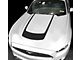 Hood Accent U-Stripe Decal; Matte Black (15-17 Mustang GT, EcoBoost, V6)