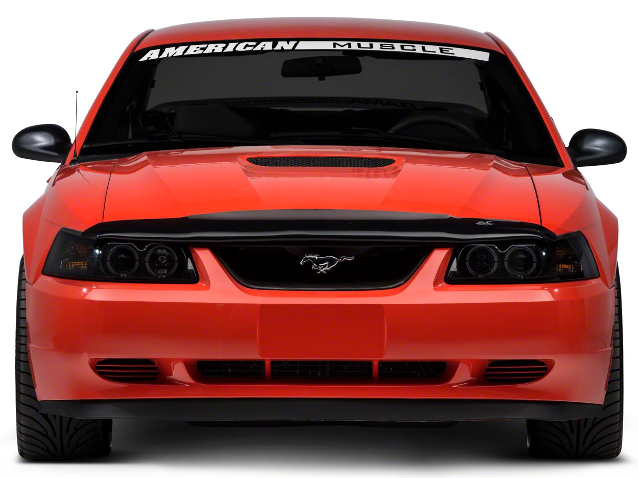 Mustang Carflector Hood Deflector; Dark Smoke (99-04 Mustang