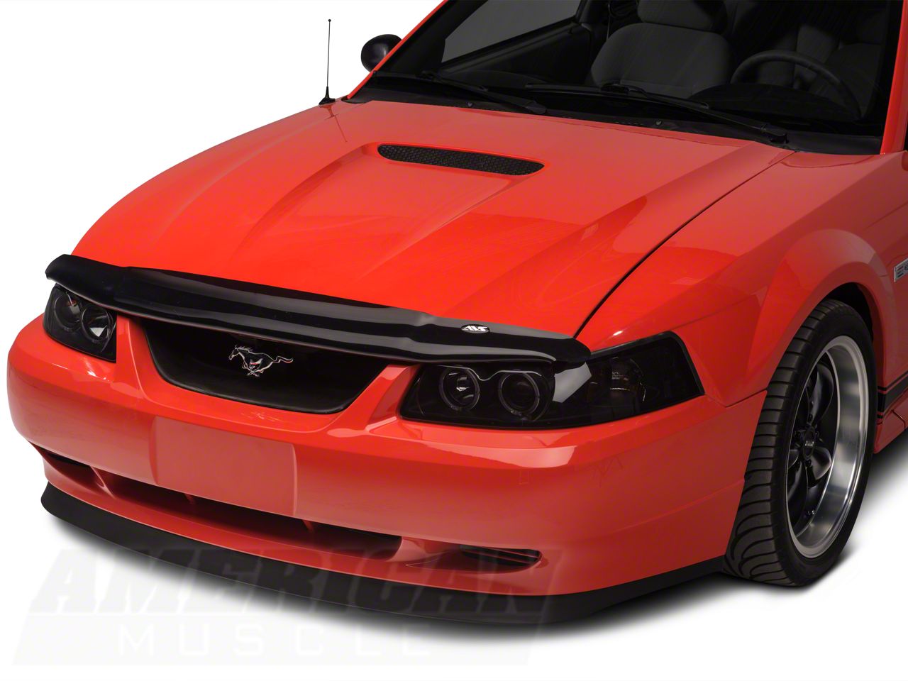 Mustang Carflector Hood Deflector; Dark Smoke (99-04 Mustang