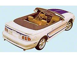 Hood, Rear Bumper and C-Stripe Decal Kit; White (94-98 Mustang GT)