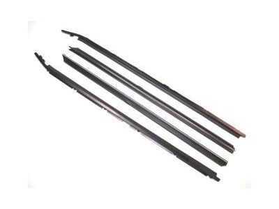 Inner and Outer Door Belt Weatherstrip Kit; Left and Right (81-86 Coupe, Hatchback)