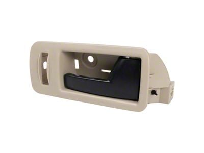 Interior Door Handle; Front Passenger Side; Beige and Black (10-14 Mustang)