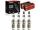 Iridium and Platinum Spark Plugs; Set of 4 (91-93 2.3L Mustang)