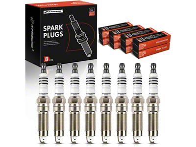 Iridium and Platinum Spark Plugs; Set of 8 (Late 08-10 Mustang GT)