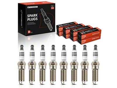 Iridium and Platinum Spark Plugs; Set of 8 (11-19 Mustang GT; 15-18 Mustang GT350)