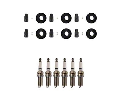 Iridium Spark Plugs with Coil Boots; 6-Piece (11-Early 16 Mustang V6)