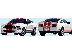 Lemans Racing Stripes; Tungsten Gray (07-09 Mustang GT500)