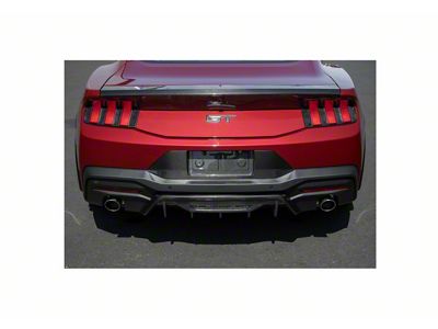 License Plate Frame Backing; Carbon Fiber (2024 Mustang)