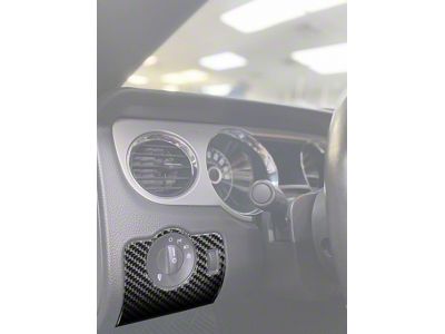 Light Control Accent Trim; Forged Carbon Fiber (10-14 Mustang)