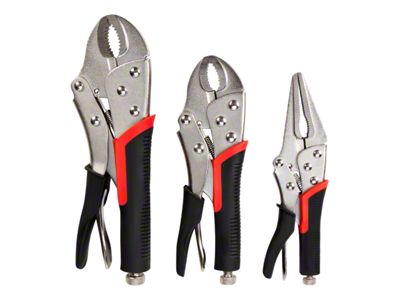 Locking Set Pliers; 3-Piece Set