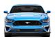 LV Style Front Chin Splitter; Gloss Carbon Fiber Vinyl (18-23 Mustang GT, EcoBoost)