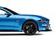 LV Style Front Chin Splitter; Gloss Carbon Fiber Vinyl (18-23 Mustang GT, EcoBoost)
