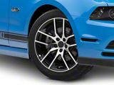 Magnetic Style Gloss Black Machined Wheel; 19x8.5; 30mm Offset (10-14 Mustang)