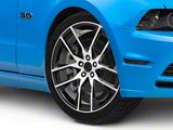 Magnetic Style Gloss Black Machined Wheel; 20x8.5; 30mm Offset (10-14 Mustang)