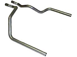 Mandrel Bent Tail Pipe; Driver Side; 2.50-Inch (87-93 5.0L Mustang)