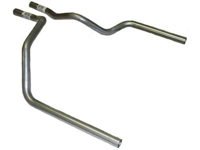 Mandrel Bent Tail Pipe; Driver Side; 2.50-Inch (96-98 Mustang GT, Cobra)