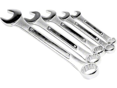 Metric Combination Wrench Set; 5-Piece Set