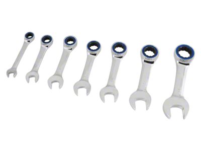 Metric Ratcheting Wrench Set; 7-Piece Set