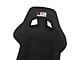 Microfiber Suede Large Racing Bucket Seats with Seat Sliders; Black (Universal; Some Adaptation May Be Required)