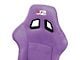 Microfiber Suede Medium Racing Bucket Seats with Seat Sliders; Purple (Universal; Some Adaptation May Be Required)