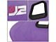 Microfiber Suede Medium Racing Bucket Seats with Seat Sliders; Purple (Universal; Some Adaptation May Be Required)