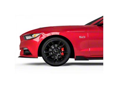 MLC Style Rocker Panel Winglets; Carbon Flash Metallic Vinyl (15-23 Mustang GT, EcoBoost, V6)