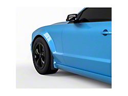 Mud Flaps; Front; Carbon Flash Metallic Vinyl (05-09 Mustang GT, V6)