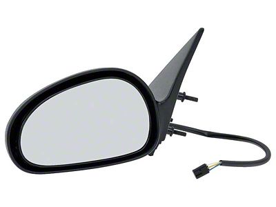 OE Style Powered Mirror; Black; Driver Side (96-98 Mustang)