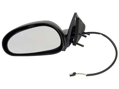 OE Style Powered Mirror; Black; Driver Side (99-04 Mustang)