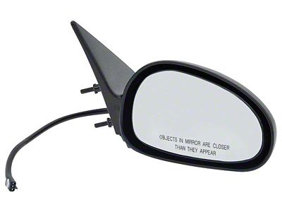OE Style Powered Mirror; Black; Passenger Side (96-98 Mustang)